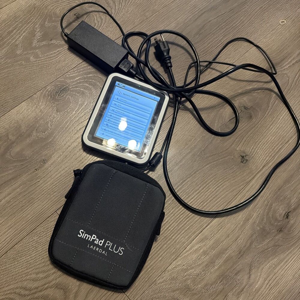 Laerdal SimPad PLUS Patient Simulator Controller Unit 204-30150 + Charger + Case